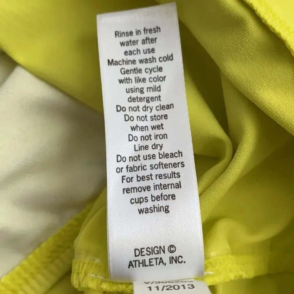 Athleta Swimdress Swimsuit Swimwear Bathing Suit YELLOW RARE! 🔥